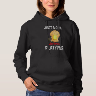 Australia Wildlife Animal Women Girls Aussie Platy Hoodie