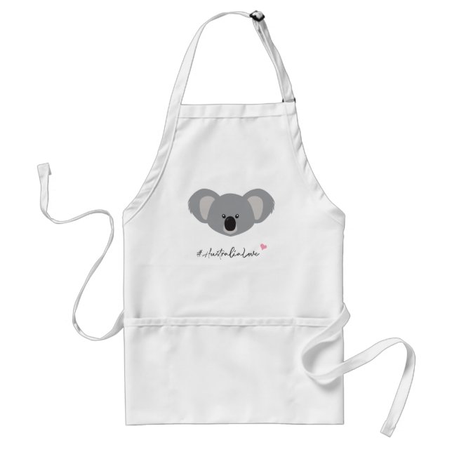 #AustraliaLove Koala Illustration Standard Apron (Front)
