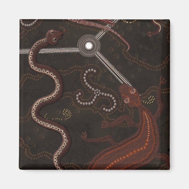 Australian Aboriginal Art Gift Magnet (Front)