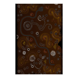 Australian Aboriginal Art Gift Poster