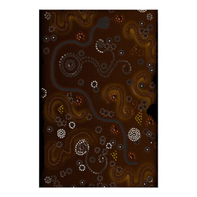Australian Aboriginal Art Gift Poster (Front)