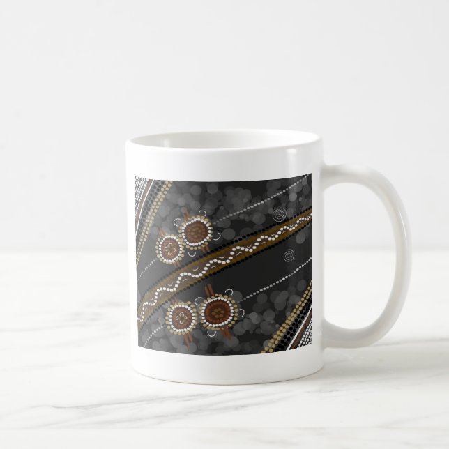 Australian Aboriginal Art - Lost Tribes Coffee Mug (Right)