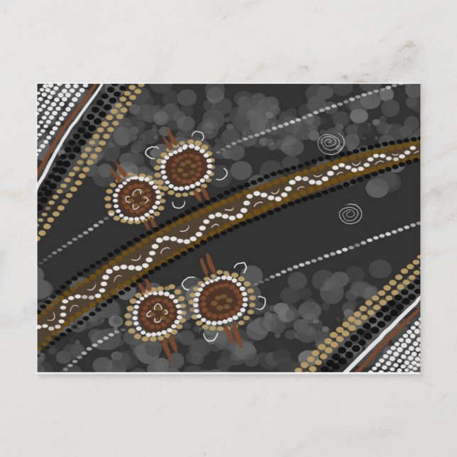 Australian Aboriginal Art - Lost Tribes Postcard (Front)
