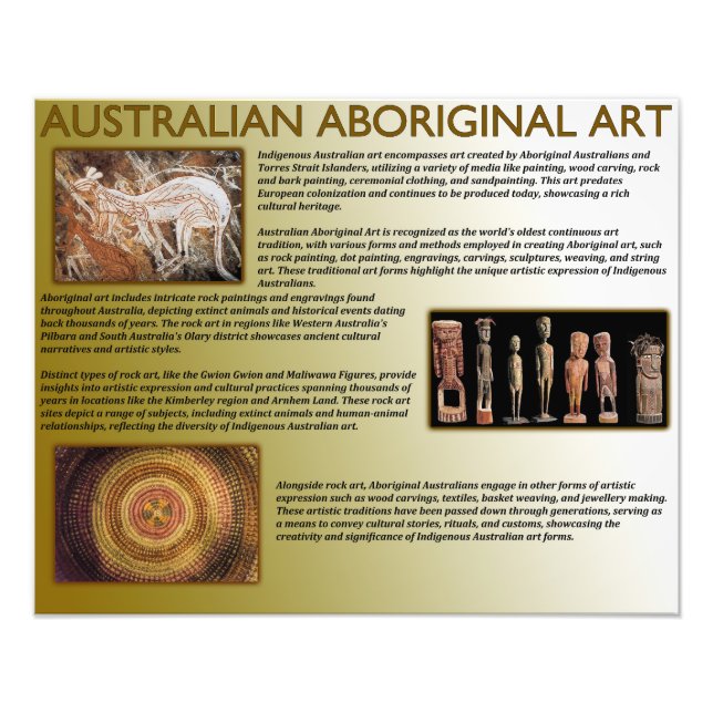 Australian Aboriginal Art Photo Print (Front)