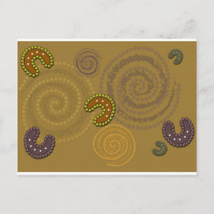 Australian Aboriginal Art  - The Gathering Postcard