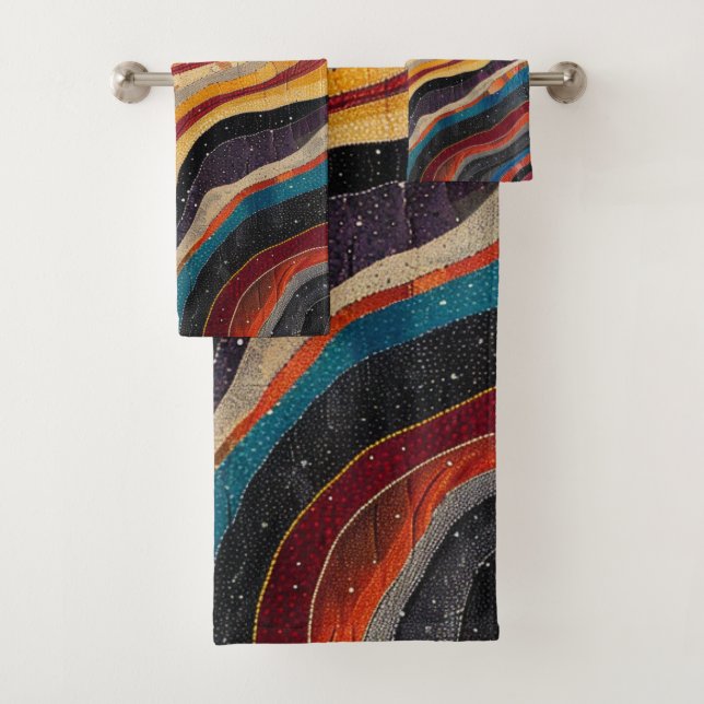 Australian Aboriginal Bath Towel Set (Insitu)
