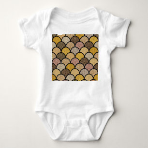Australian Aboriginal: Colourful Dotted Vintage Baby Bodysuit