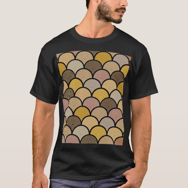 Australian Aboriginal: Colourful Dotted Vintage T-Shirt (Front)
