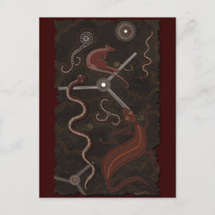 Australian Aboriginal Desert Art Postcard