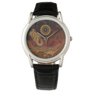 Australian Aboriginal Desert Outback themed Art II Watch