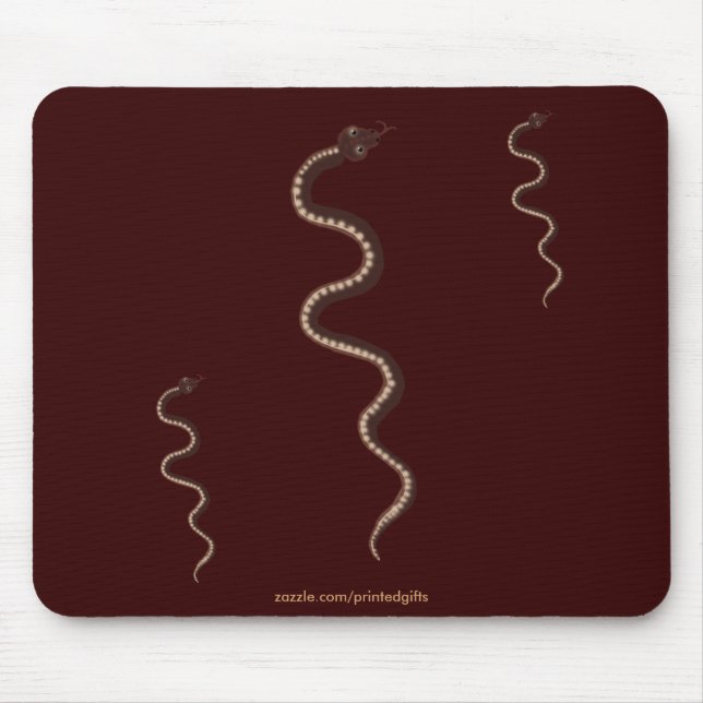 Australian Aboriginal Desert Snake Art Mouse Pad (Front)