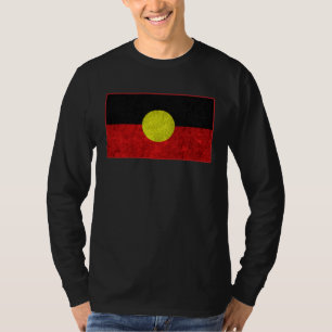 Australian Aboriginal Distressed Flag Aborigines T-Shirt