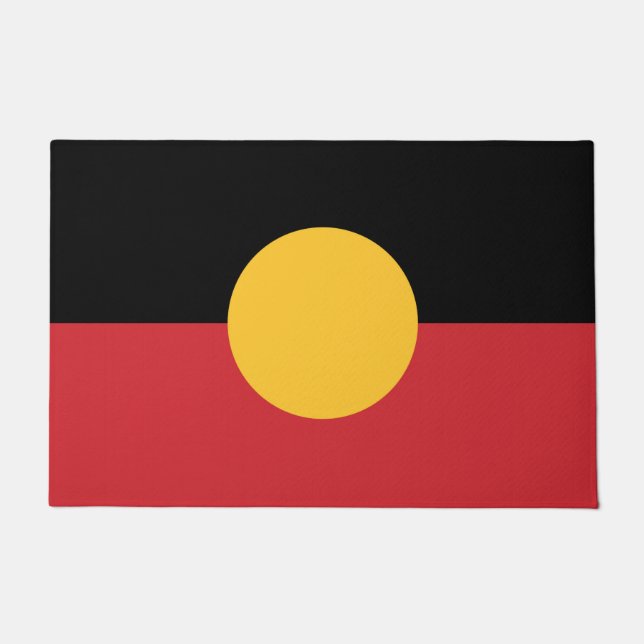 Australian Aboriginal flag  Doormat (Front)