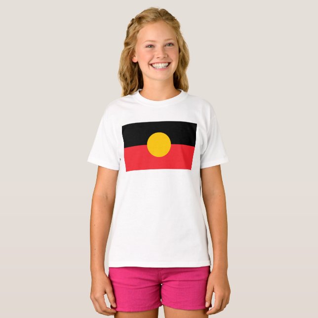 Australian Aboriginal flag  T-Shirt (Front Full)
