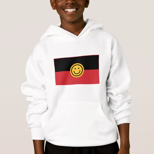 Australian Aboriginal flag with Smile face (Front)