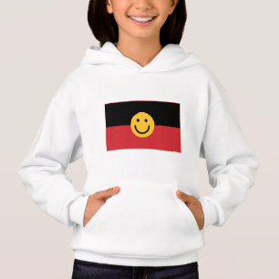 Australian Aboriginal flag with Smile face
