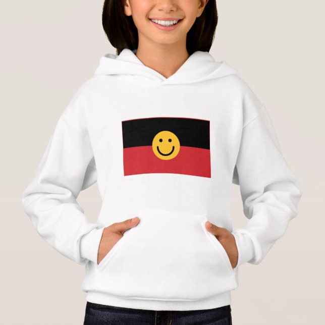 Australian Aboriginal flag with Smile face (Front)