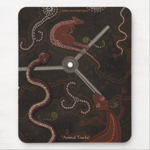 Australian Aboriginal-style Walkabout Art Design Mouse Pad