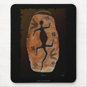 Australian Aboriginal-styled Outback Desert Art Mouse Pad