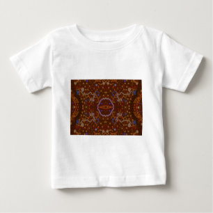 Australian Aborigine Walkabout with Animal Tracks Baby T-Shirt