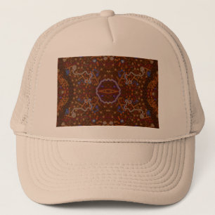 Australian Aborigine Walkabout with Animal Tracks Trucker Hat