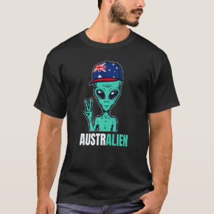 Australian Alien Australia Flag Aussie T-Shirt