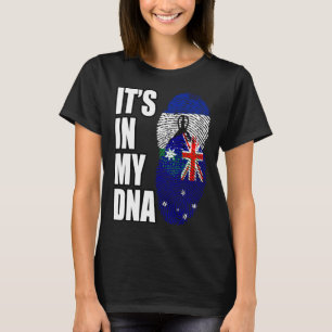 Australian And Basotho Mix DNA Heritage Flag T-Shirt