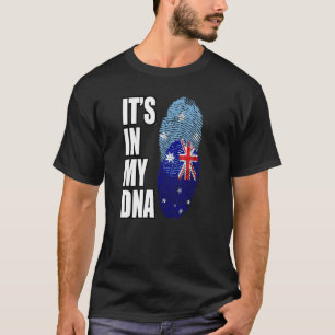 Australian And Micronesian Mix DNA Heritage Flag T-Shirt