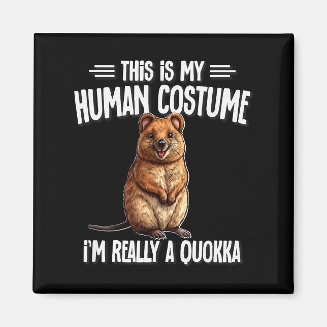 Australian Animal Quokka Shirts &amp; Hoodies Cute Magnet (Front)