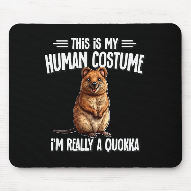 Australian Animal Quokka Shirts &amp; Hoodies Cute Mouse Pad (Front)