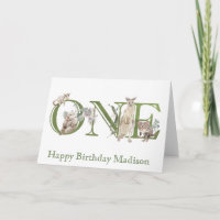 Australian Animals 1st First Birthday One