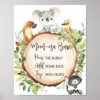 Australian Animals Greenery Shower Mum-osa Bar