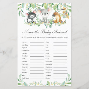 Australian Animals Name the Baby Animal Fun Game