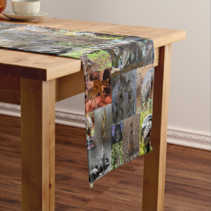 Australian Animals Photo Collage, Table Runner