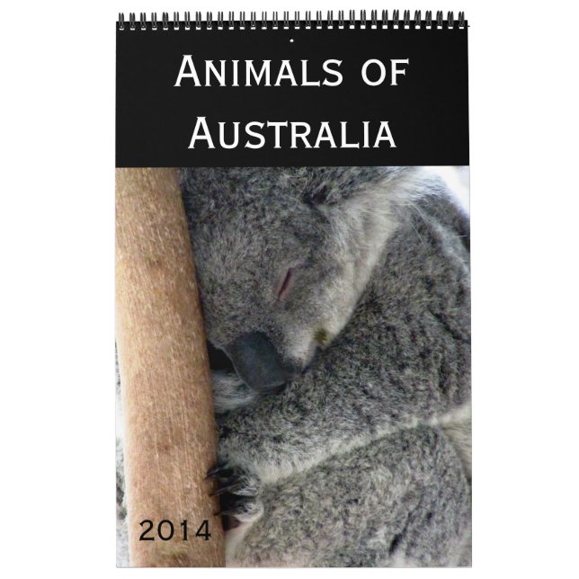 australian animals photography 2014 calendar (Cover)