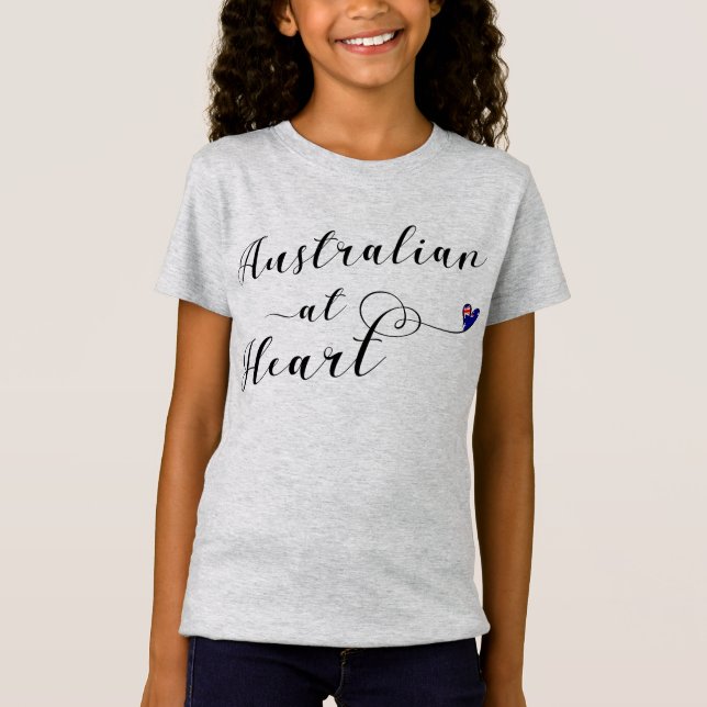Australian At Heart Tee Shirt, Aus (Front)