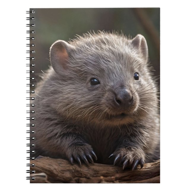 Australian Baby Animals The Wombat, Notebook (Front)