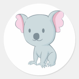 Australian Baby Koala Bear Classic Round Sticker