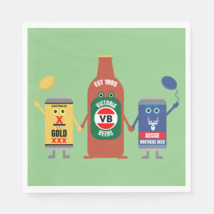 Australian Beer lovers And Drinkers Napkin