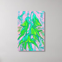 Australian Bird Flower, Tropical Floral Painting