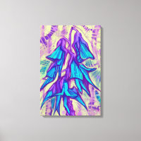 Australian Bird Flower, Tropical Floral Turquoise 