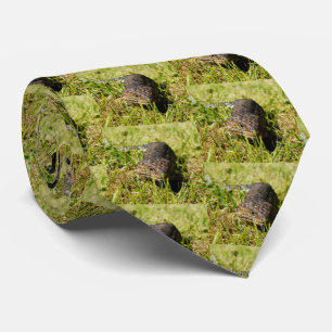 Australian Blue Tongue Stumpy Lizard Pattern, Tie