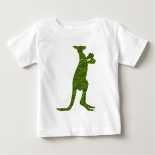 Australian Boxing Kangaroo with Slang Typography Baby T-Shirt