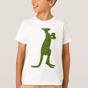 Australian Boxing Kangaroo with Slang Typography T-Shirt