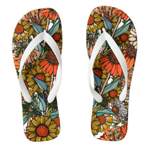 Australian Bush Wildflower Garden Jandals