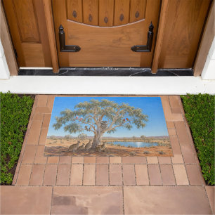 Australian Bush Wildlife Gathering Doormat