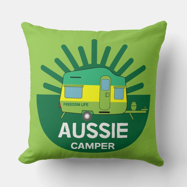 Australian Caravanning | Aussie Caravaner | Camp T Cushion (Front)
