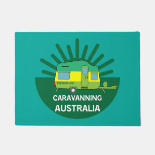Australian Caravanning Aussie Caravaner Camp T Doormat