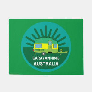 Australian Caravanning Aussie Caravaner Camp T Doormat
