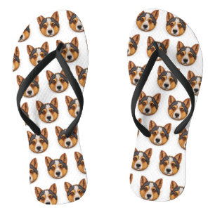 Australian Cattle Dog 3D Inspired Jandals